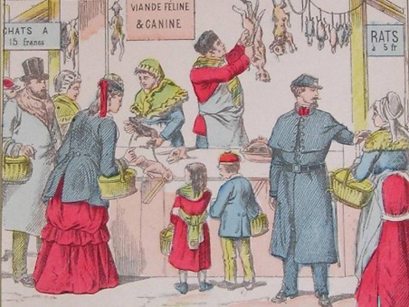 Une boucherie parisienne sous la Commune